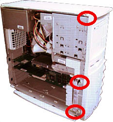 view of S900 showing bezel latch positions